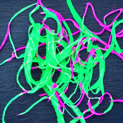 Image similar to words made of silly string