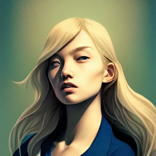 Prompt: medium portrait soft light, by killian eng and sana takeda, inspired by dc comics, fine, sharp high detail,