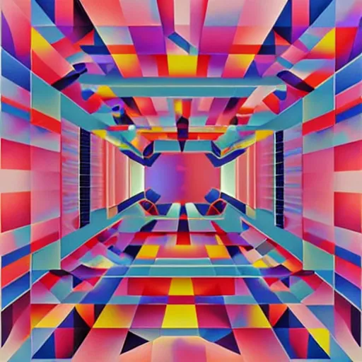 Image similar to geometric square by shusei nagaoka, david rudnick, airbrush on canvas, symmetry, hexagon