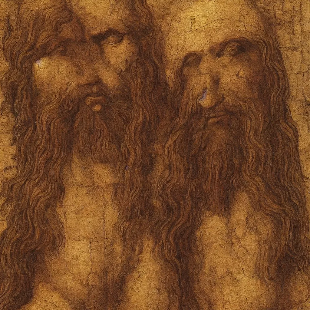 Image similar to jesus christ as imagined by leonardo da vinci