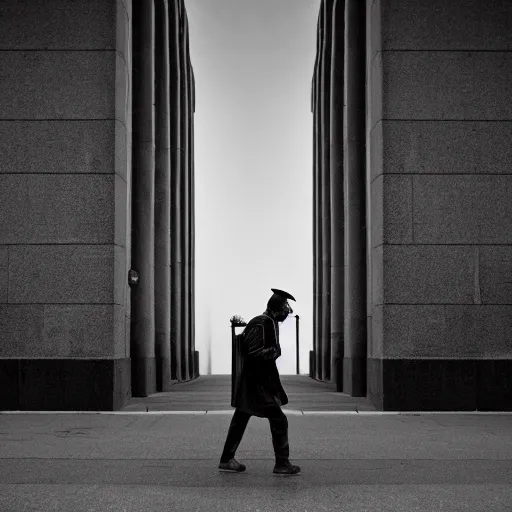 Image similar to lonely zombie by rupert vandervell