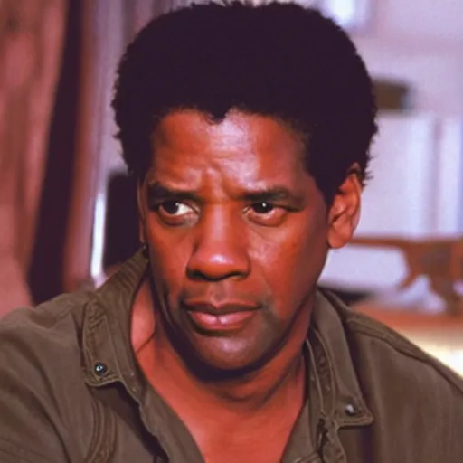 Image similar to film still of denzel washington playing ace ventura