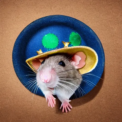 Image similar to rat wearing sombrero 4 k