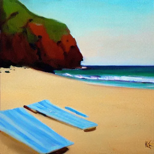 Image similar to beautiful painting of sargent texas beach by olaf krans