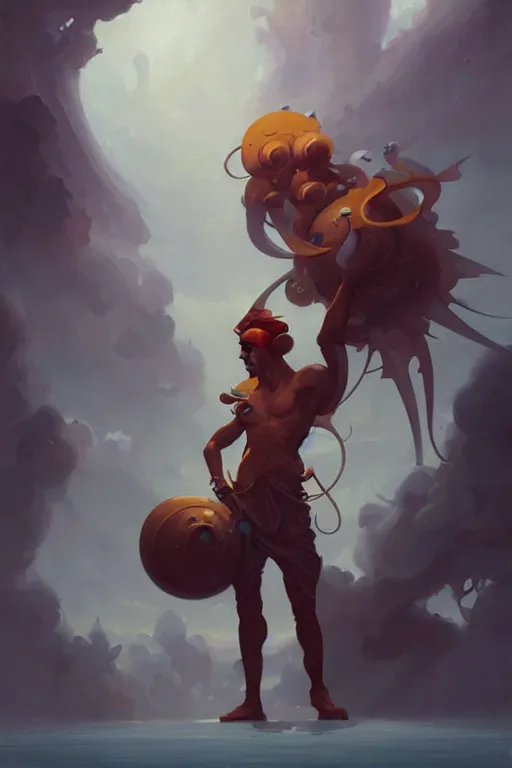 Image similar to male character design, painting by peter mohrbacher, jean giraud