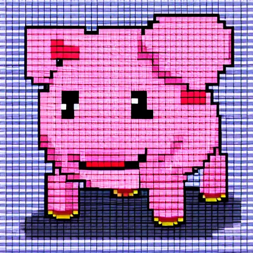 Image similar to cute adorable pig pixel art