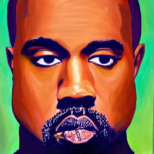 Prompt: Painting of Emperor Kanye West, Oil on Canvas, by Francois Gerard , split lighting, cinematic