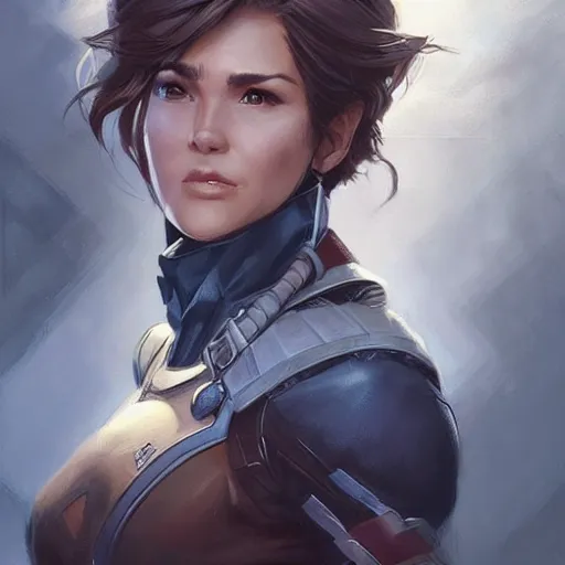 Image similar to middle aged female ranger, art by artgerm and greg rutkowski and magali villeneuve, d & d, fantasy, portrait, highly detailed, headshot, digital painting, trending on artstation, concept art, sharp focus, illustration