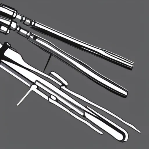 Image similar to orthopedic instrument maker, digital art