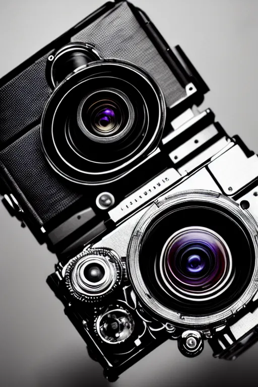 Image similar to The most complex looking opened camera like machine ever made, internals revealed photo taken by someone who doesn't know how to use a camera by Annie Lebovitz and Steve McCurry Ultra detailed, hyper realistic, 4k