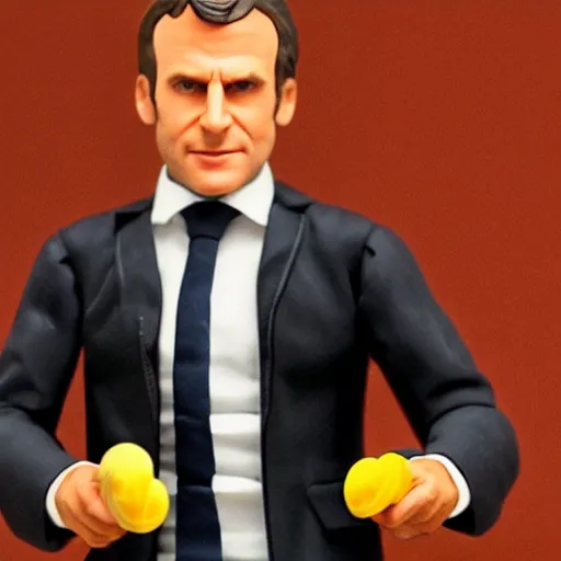 Image similar to emmanuel macron action figure