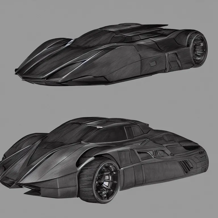 Image similar to technical drawings of the batmobile as done by leonardo davinci, 8 k resolution, detailed illustration, octane render