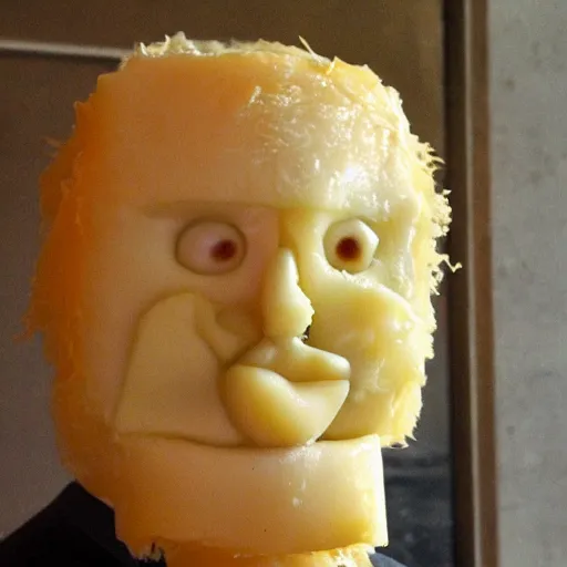 Image similar to cheese john cleese made out of cheese as a cheese