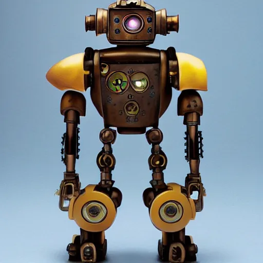 Prompt: a cute steampunk robot , by Dice Tsutsumi, Makoto Shinkai, Studio Ghibli