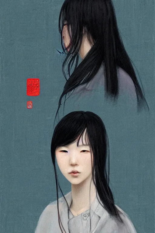 Image similar to “a portrait of a character in a scenic environment by Bo Feng Lin”