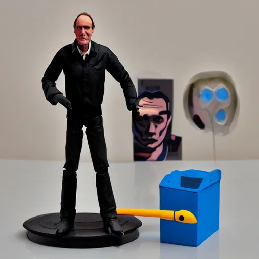 Image similar to tim berners - lee stop motion vinyl action figure, plastic, toy, butcher billy style