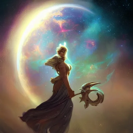 Prompt: retro fantasy art galaxy space stars planets digital painting, artstation, concept art, soft light, hdri, smooth, sharp focus, illustration, fantasy, intricate, elegant, highly detailed, D&D, matte painting, in the style of Greg Rutkowski and Alphonse Mucha and artemisia, 8k, highly detailed, jurgens, rutkowski, bouguereau, pastoral, rustic, georgic