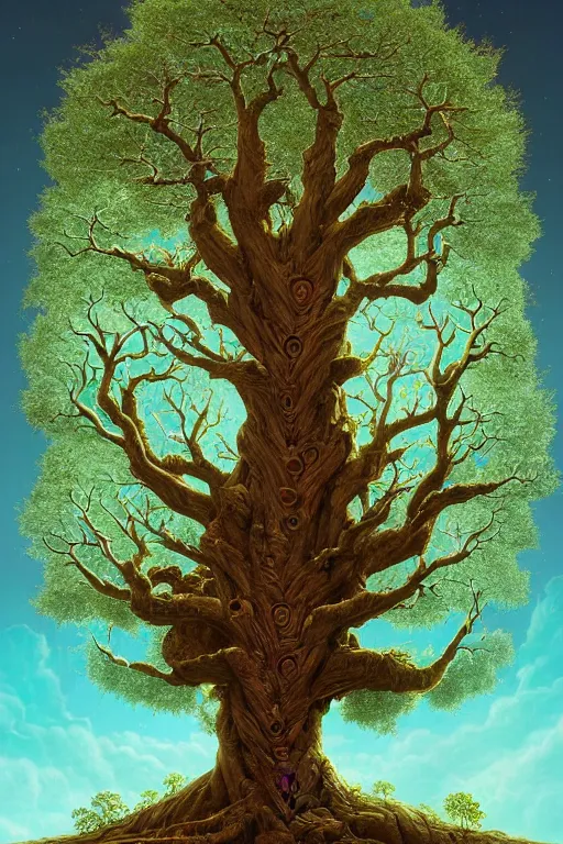 Image similar to a beautiful digital illustration painting of a detailed fantasy tree with a heart carved in the trunk by benoit b. mandelbrot, steven belledin, martin johnson heade, lee madgwick, caspar david friedrich, and david rios ferreira. 8 k resolution trending on artstation concept art digital illustration