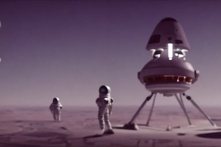 Image similar to film still of closeup beautiful model space tourists, space port by emmanuel lubezki