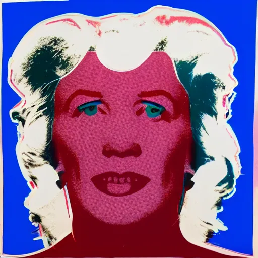 Image similar to andy warhol as a goat