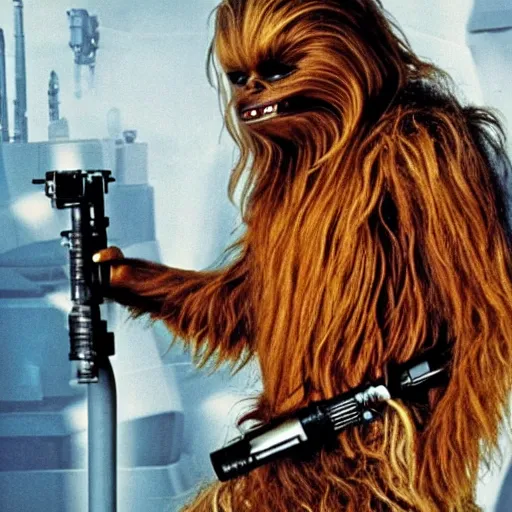 Prompt: Chewbacca as a terminator cyborg