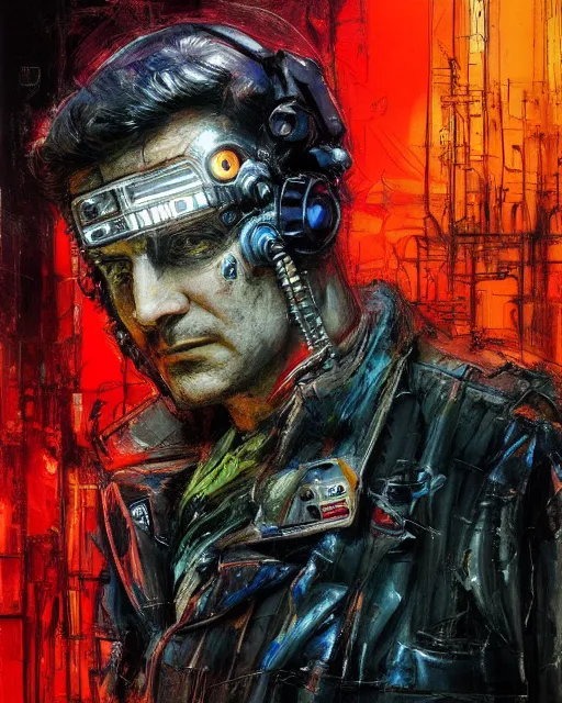 Prompt: photo of lieutenant columbo as a cyborg, advanced technology, cyberpunk, city, scifi, full of color, moody, atmosphere, 8 k high definition, insanely detailed, intricate, by guy denning, mark brooks