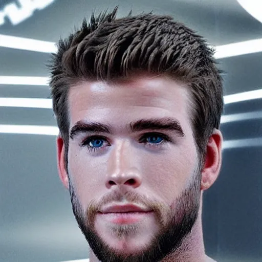 Prompt: “a realistic detailed photo of a guy who is an attractive humanoid who is half robot and half humanoid, who is a male android, actor Liam Hemsworth, shiny skin, posing like a statue, blank stare, at the museum, on display”