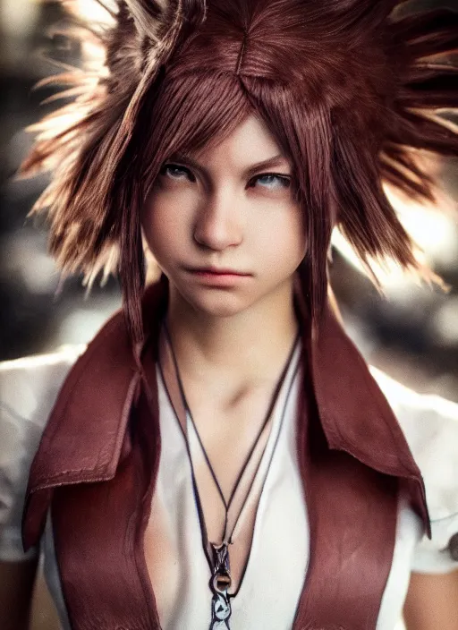 Image similar to a full portrait photo of real - life zidane final fantasy ix character, f / 2 2, 3 5 mm, 2 7 0 0 k, lighting, perfect faces, award winning photography.