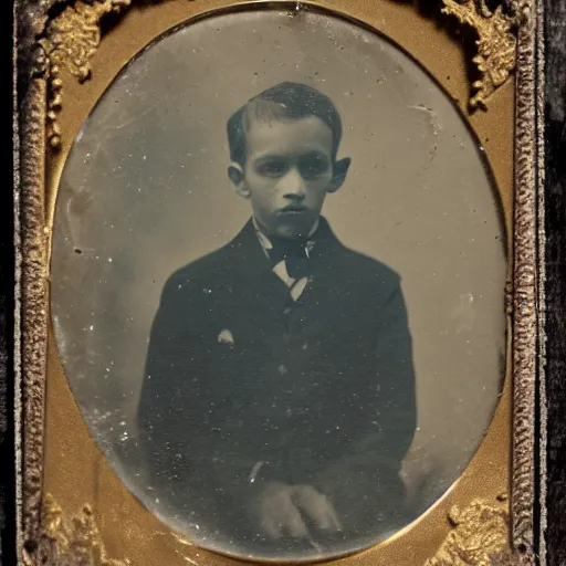 Image similar to tintype photo of a creepy