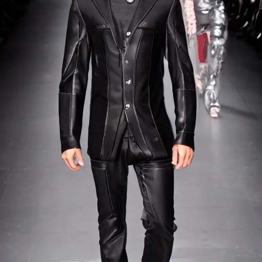 Image similar to giger hugo boss high fashion