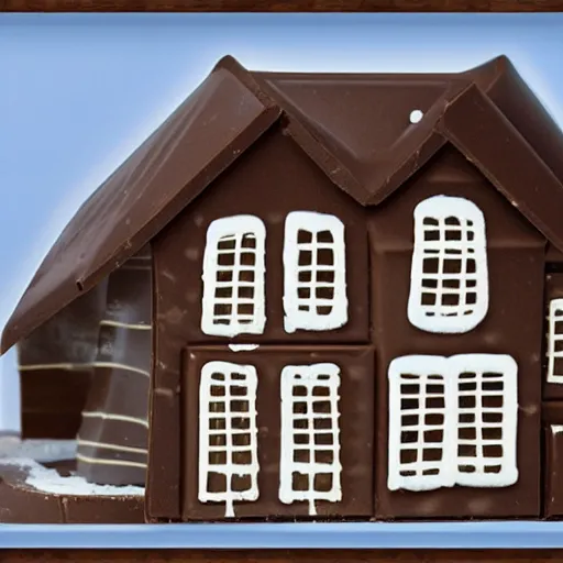 Image similar to une maison en chocolate