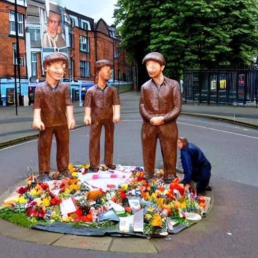 Image similar to the baked beans memorial in manchester