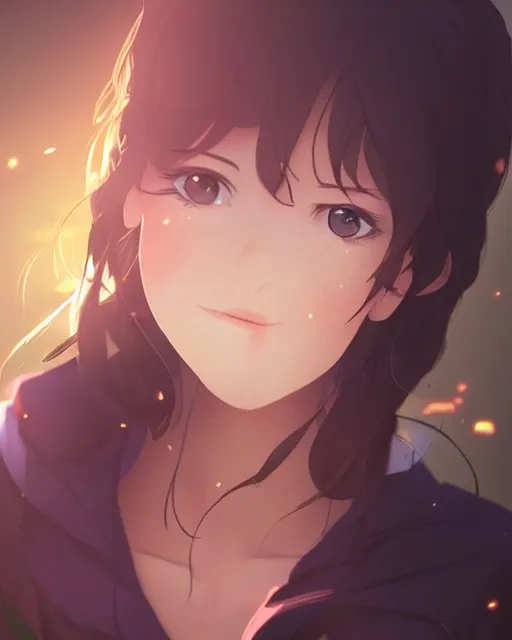 Image similar to a farmer girl making a kissy face, full shot, atmospheric lighting, detailed face, by makoto shinkai, stanley artgerm lau, wlop, rossdraws