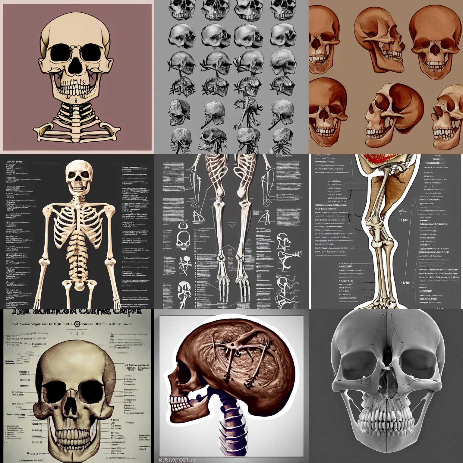 Prompt: the skeletal bone structure of a cupcake!!!!!, anatomical chart, artstation