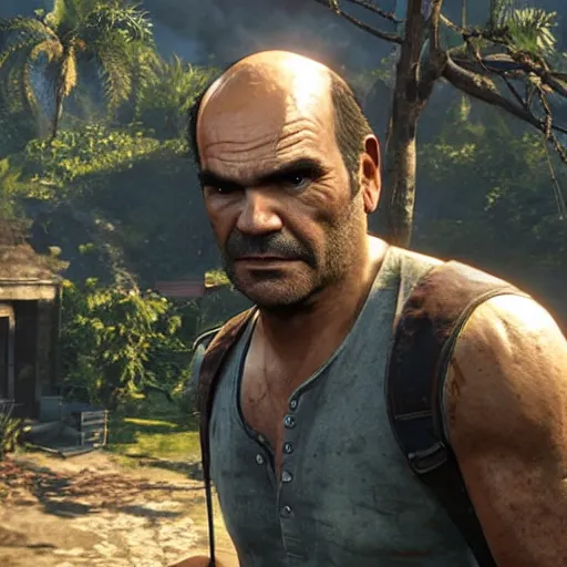 Image similar to trevor philips in uncharted 4