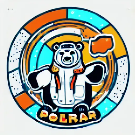 Image similar to Cyborg polar bear, sticker, highly detailed, colorful, illustration, drama, smooth and clean vector curves, no jagged lines, vector art, smooth