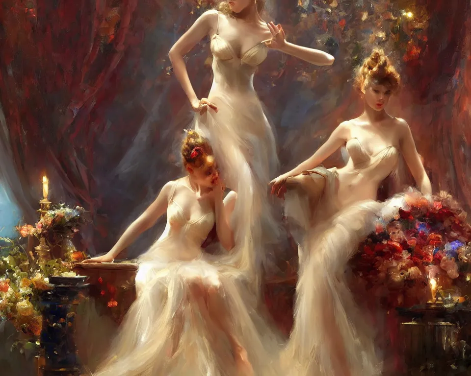 Image similar to a surreal theatre set by vladimir volegov and alexander averin and delphin enjolras and daniel f. gerhartz intricate elegant highly detailed digital art, artstation