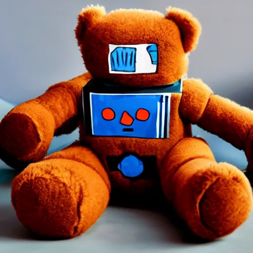 Prompt: building a robot teddy bear