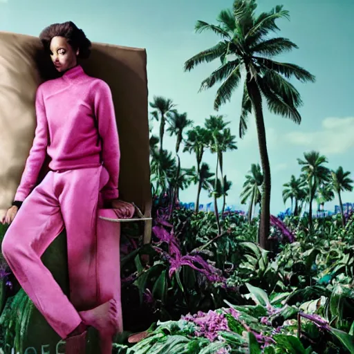 Image similar to portrait fragrance advertising campaign by richard mosse