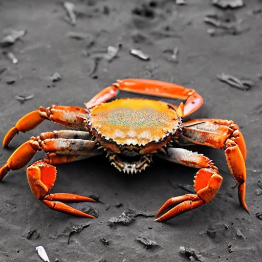 Prompt: crab monster, photography