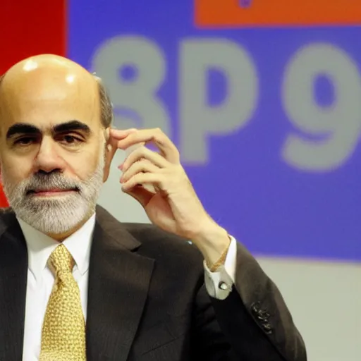 Prompt: Ben Bernanke dabbing