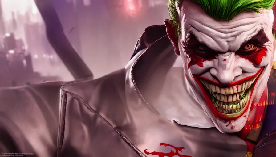 Image similar to Ryback as Joker, hyperdetailed, artstation, cgsociety, 8k