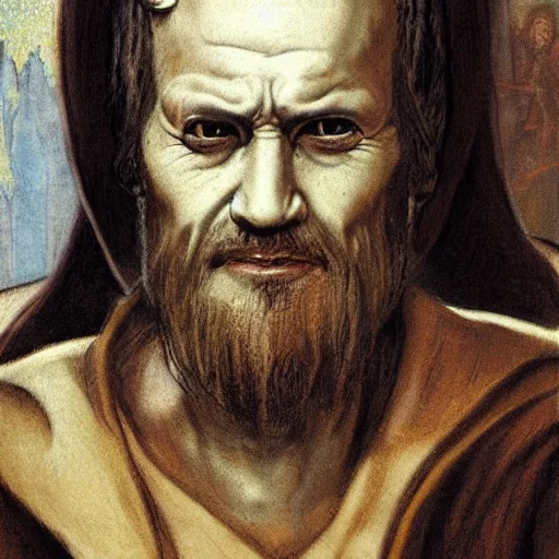 Prompt: portrait of jedi nito cortizo by michelangelo