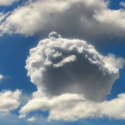 Image similar to a friendly cloud