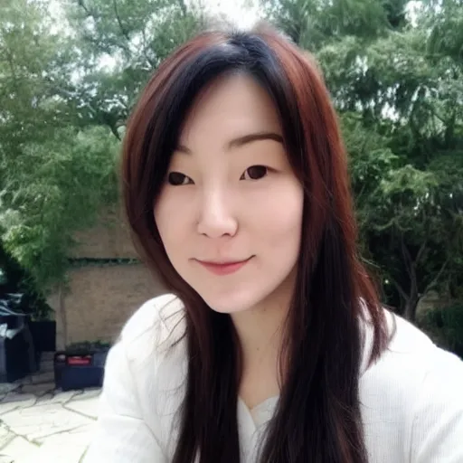 Image similar to face of a 30 years old half Korean half British woman