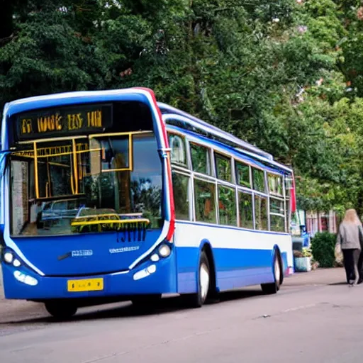 Image similar to walking bus, bus with legs instead of wheels, bus on long mechanical legs