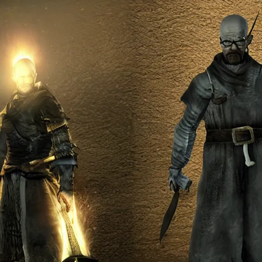 Image similar to Walter White in Dark Souls