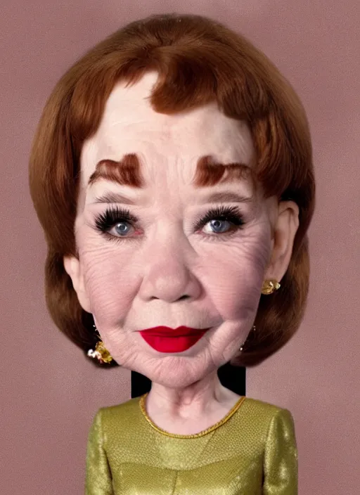 Image similar to young shirley Maclaine as a mark ryden doll, detailed digital art, trending on Artstation