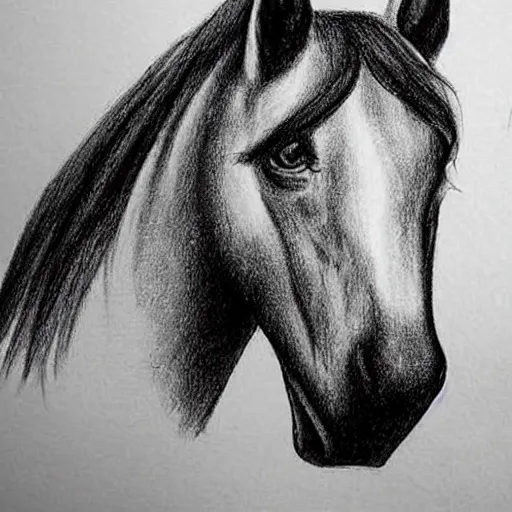 Prompt: very good drawing of a horse with tongue out hahaha