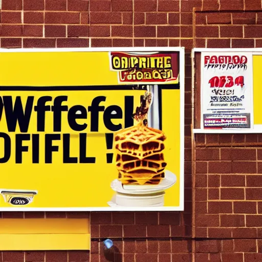 Image similar to wafflehouse professional advertising photography